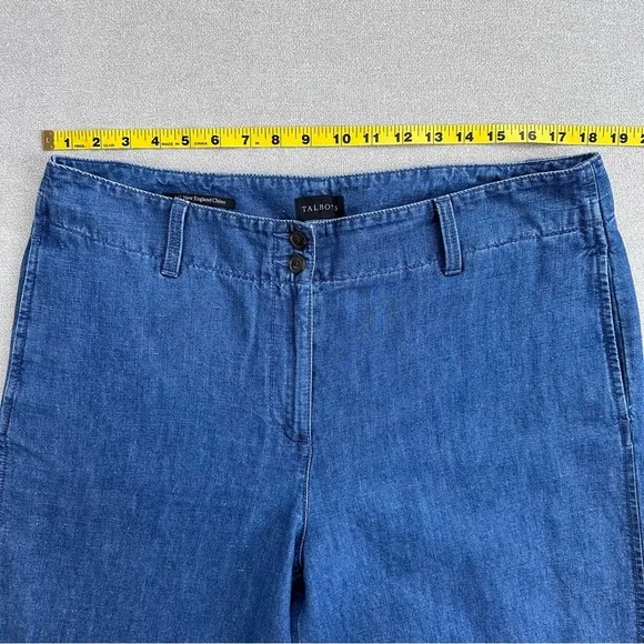 Talbots New England Chino Denim Hemp Blend Pants. Size 14. - Picture 6 of 9